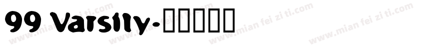 99 Varsity字体转换